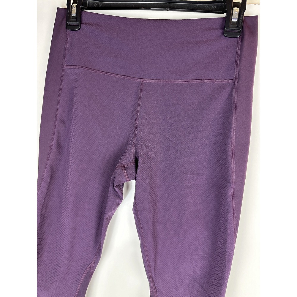 ✨2/$20 Athleta Ultimate Dobby Crop Pant Pocket Athletic Textured Purple SP Small - Picture 14 of 16
